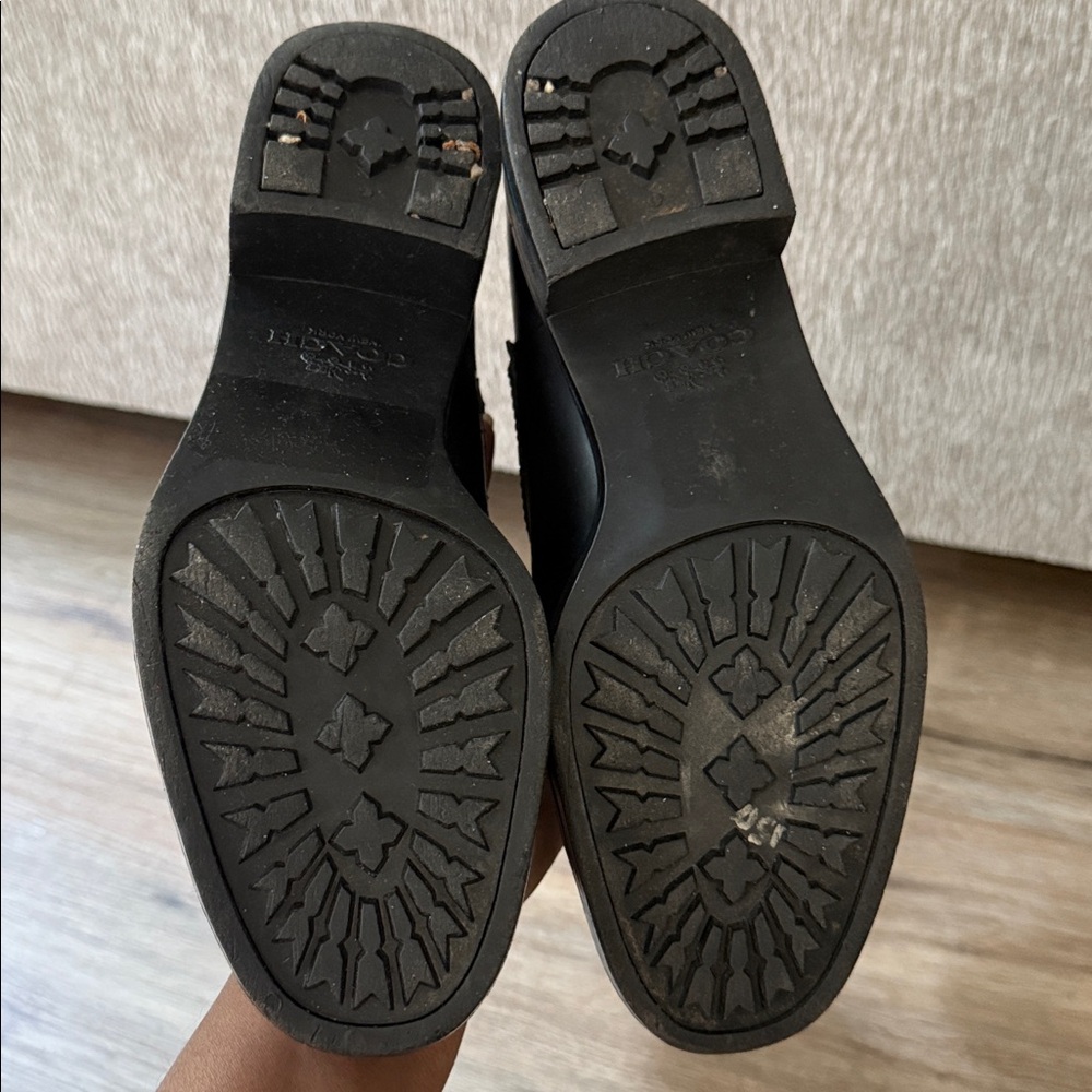 COACH ZANA A9172 Black Women's Boots With Fur - Picture 14 of 16